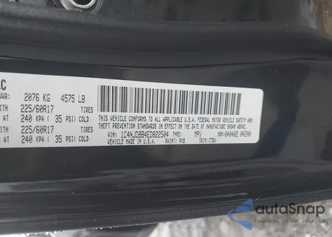 2014 Jeep Compass Sport из США, поврежденный, VIN 1C4NJDBB4ED822504